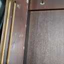 Shaker Cottage 36-Inch TV Stand  Media Console with Glass Cabinet, Adjustable Shelf, & Cord Management  Entertainment Center for Living Room or Bedroom by Alaterre Furniture (Espresso)