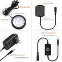 YGS-Tech LED Puck Lights, Under Cabinet Lighting Black Trim, 3000K Warm White, CRI90+, Touch Dimming, All Accessories Included, Under Counter Lighting for Kitchen, Closet Lights, Safe Light, 3-Pack