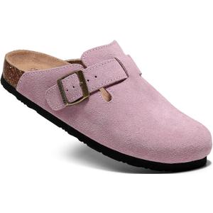 Clogs For Women, Womens Clogs And Mules House Slipers With Arch Support And Adjustable Buckle, Size: 9