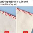 2 x Edge Sewing Lockranding Tool, 4 Pcs 4mm Sewing Gauge Ruler Set, Sewing Templates Rulers Needle Gauge Quilting Ruler Measuring Tool Seam Gauge for Sewing Straight (4mm)