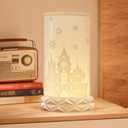 Touch Control Table Lamp for Bedroom, Portable LED Cordless Lamp, 1500mAh Rechargeable Battery Operated, 3 Color Temperatures Rotating Bedside Lamp for Living Room, Nightstand