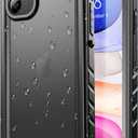 SPORTLINK Waterproof Case for iPhone 11, Full Body Heavy Duty Protection Full Sealed Cover Shockproof Dustproof Built-in Clear Screen Protector Rugged Case for iPhone 11 6.1 Inch (Black)