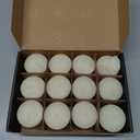 TELOSMA Organic Beeswax Votive Candles - Natural Scent Smokeless for Weddings, Restaurants, Parties, Spa and Decorations -Pack of 12, Cream White