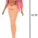 Barbie Mermaid Doll with Pink Fantasy Hair & Headband Accessory, Toy with Starfish-Inspired Bodice & Soft Orange Tail