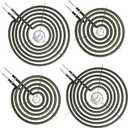 Upgraded WB30M1 WB30M2 Electric Stove Burners Replacement for GE Hotpoint Stove Element,Electric Range Burner Stove Coil for GE Stove Burner Replacement Parts,for GE Stove Top Element Burner (4 Pack)