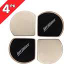 Super Sliders 7" Slide & Hide Reusable Furniture Sliders for Carpet - Effortless Moving and Surface Protection, Beige (4 Pack)