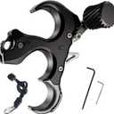 Compound Bow Aid Releaser with Wrist Straps and Adjustment Tool,Archery Release Aids with 3 Thumb Release Adjustable,Aluminum Alloy Aids.for Left and Right Handers. (black)