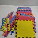 Interlocking Montessori Thick Foam Play Floor Mats | Jigsaw Mats for Baby Playpens and Playrooms | Multicoloured, 20 pack, Blue, Orange, Pink, Purple, Yellow