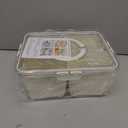 Shopwithgreen Fruit Storage Containers for Fridge with Lid and Handle, Portable Fresh Produce Saver, Food Box Container with 4 Removable Colanders for Berry, Vegetable, Refrigerator Organizer Bins