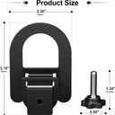 Lutown-Teen 4PCS Metal Non Slip Mattress Gaskets, Adjustable Mattress Holder for Bed Frame, Keep in Place Sliding Gripper, Anti-Slip Slide Stopper, Black