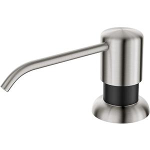 KRAUS Boden Kitchen Soap and Lotion Dispenser in Spot Free Stainless Steel/Matte Black, KSD-53SFSMB