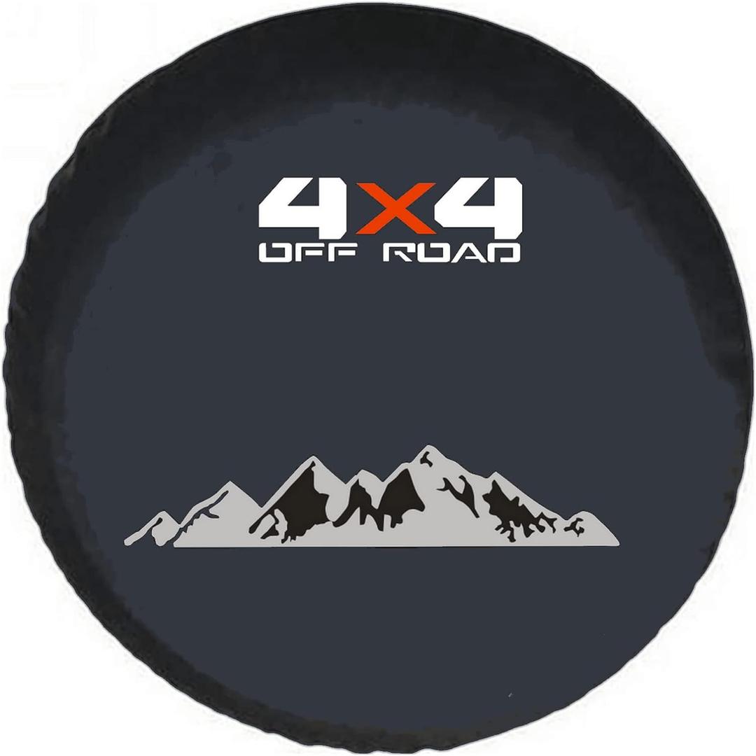 For Ford Bronco, Toyota, Jeep, Hummer H3/3.7L, Land Rover SUVs Spare Tire Cover, Spare Wheel Cover, Tire Cover Protector (L, 265/70R16, 275/70R15, 31x10.5-15)