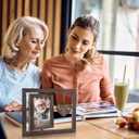 Egofine Memorial Gifts for Loss of Loved One, Sympathy Gifts for Loss of Mom Dad, Rotating Memory Frame Remembrance for 4x6 Photo