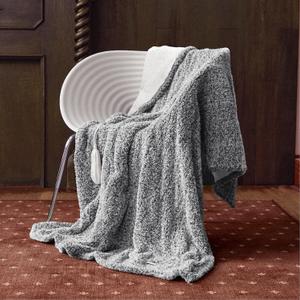 Heated Blanket Electric Throw 50" x 60" -Heated Throw Blanket with 5 Heating Levels & 3 Hours Auto Off,Machine Washable,ETL & FCC Certification(Racoon Gray)