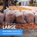 Reli. 40 to 45 Gallon Trash Bags Heavy Duty | 50 Trash Bags | Super Sizeable, Clear, Garbage for Serious Cleanup
