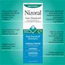Nizoral Anti-Dandruff Shampoo with 1% Ketoconazole, 14 Fl Oz, Peppermint and Tea Tree Scent, Anti Fungal Shampoo, For All Hair Types