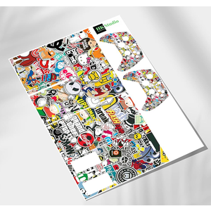 HK Studio Skin Sticker Compatible with XBX Series X Cover - Sticker Bomb, 2 Controller Skins & Console Skin - No Bubble, Full Protection, Removable