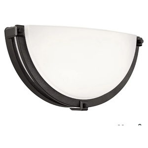 13 inch Dimmable LED Wall Sconce, Half Moon Wall Light Fixture, 3000K/4000K/5000K Color Temperature Adjustable, Modern Bathroom Vanity Light Fixtures，Super Bright 950 Lumen (Oil Rubbed Bronze)