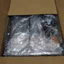 150L (40 Gal) Large Fashion Laundry Basket with Wheels, Leather Patchwork Rolling Hamper Carts, Sturdy Metal Frame, Removable Washable Bag, Tall Clothes Sorter for Bedroom, Laundry Room - Black