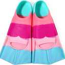 Kids Swim Flippers 100% Silicone - Soft Swim Fins for Toddlers to Teens Ages 3-14 Years | Training, Snorkeling | Multiple Colors