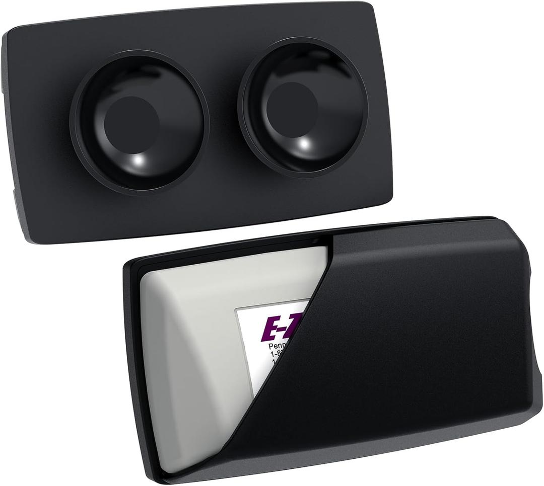 Zeyitian EZ Pass Holder with Super Strong Suction Cups for Windshield. Ezpass Holder Toll Pass Transponder iPass Holder (Black, 1pack)