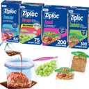 Ziploc Brand 635 Count Food Storage and Sandwich Bags Variety Pack