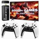 UWDFH Retro Gaming Console, 2026 Gaming Stick Pro, 20000 Games -64GB, 4k HDMI Output, and 2.4GHz Wireless Controller, 26 Classic Emulators, Plug and Play Video Games for TV (Black)
