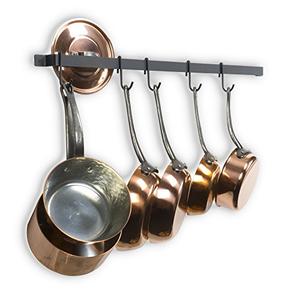 15 S Hooks for Hanging Kitchen Utensils Set and Cookware, Iron, Frosty Black