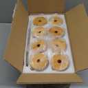 16 Oz Drinking Glasses with Bamboo Lids and Glass Straw - 8 Pcs Glass Cups Beer Ice Coffee Glasses Cute Aesthetic Cup Great for Coffee Bar Accessories Include 2 Cleaning Brushes