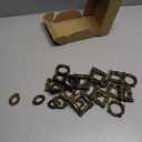 Vicenpal 24 Pcs Vintage Mini Picture Frames Baroque Antique Small Resin Jewelry Display Table Frame for Christmas DIY Photo Holiday Party Decoration (Vintage Gold)