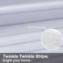 Viseeko Window Privacy Film Sun Blocking Frosted Glass Window Film Static Cling Window Covering Non Adhesive Glass Sticker for Home Office Bathroom Kids Study Stripe Patterns
