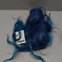 ONEUSTAR Blue Wig with Bangs Short Wavy Bob Wig Teal Wig Synthetic Cosplay Wig for Halloween Costume Party Fancy Dress Colored Wigs 14 Inches