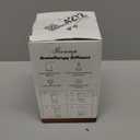 Gooamp 200ML Ceramic Essential Oil Diffuser - Ultrasonic Aromatherapy & Humidifier with 7-Color LED Lights, Auto Shut-Off, Wood Grain Base, 1H/ 3H/ 6H Timer | Scent for Home, Office, Yoga