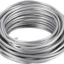 PATIKIL 3.5mm Bonsai Training Wire, Floral Wire Stems Anodized Aluminum Tree Wire 32.8 Feet Total for Gardening Branch Fixing, Silver Tone