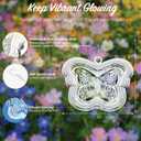 Wind Spinners Outdoor, 3D Butterfly Hanging Wind Spinners, 12 inches, Kinetic, Stainless-Steel Metal, Smooth Spinning, Indoor and Outdoor Decoration for Garden, Patio, Yard, Gift for Women Mom Wife