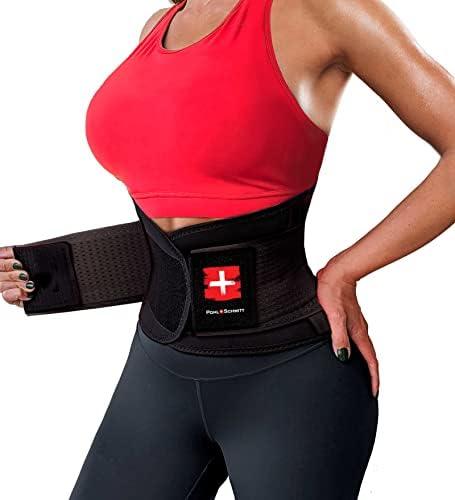 POHL SCHMITT FitCurve Waist Trainer and Trimmer Sweat Belt and Belly Band for Weight Loss, Workouts, Fitness and Lumbar Back Support, for Men and Women, Black, Small POHL SCHMITT FitCurve Waist Trainer and Trimmer Sweat Belt and Belly Band for Weight Loss, Workouts, Fitness and Lumbar Back Support, for Men and Women, Black, Small