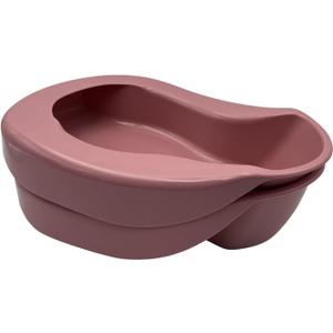2 Pack Nursing Heavy Duty Rose Contour Bed Pan for Adults Elderly Bedridden Patients, Hospital and Home Use