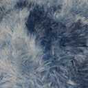FlyDOIT Large Area Rugs for Living Room, 5x8 Feet Tie-Dyed Navy Blue Shaggy Rug Fluffy Throw Carpets, Ultra Soft Plush Modern Indoor Fuzzy Rugs for Bedroom Girls Kids Nursery Room Dorm Home Decor
