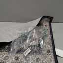 2x4 Entryway Runner Rugs, Small Runners for Kitchen, Door Mat Indoor Entrance, Bathroom, Non-Slip Low-Pile Washable Stain Resistant, Vintage Ashen Charcoal Floral Decor (Ashen/Multi)