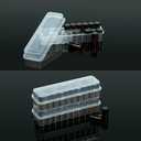 2 x Space-Saving 24-Slot Vial Holder for Fridge – Stackable Peptide & Insulin Storage Case for 1-3mL Vials, Diabetic Care Organizer Solution