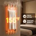 Poloma Towel Warmer Rack for Bathrooms, Heated Towel Rack Heater, ElectricTowel Dryer, Stainless Steel, Golden. CSA Certified