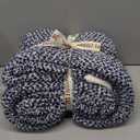 Snuggle Sac Royal Blue Throw Blankets for Couch, Super Soft Warm Blankets Cozy Knit Fuzzy Plush Lightweight Throws for Sofa, Bed,Living Room, Royal Blue, 50x60 inches