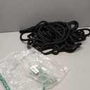 2 Pack 1/2" x 30' Dock Lines - Marine Grade Nylon Boat Rope with 12" Loop for Docking and Mooring - Double Braided Boat Lines, High Strength, Easy Handling, Fray Resistant - Black