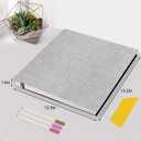 Zesthouse Large 18In Photo Album Self Adhesive 60 Pages, Scrapbook Albums with Sticky Page Holds 10x12 & 8x10 & 5X7 & 4x6 Pictures, DIY Photo Book Ideal Gift for Family Wedding Baby