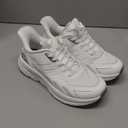 ALLSWIFIT Women's Slip On Walking Shoes Running Comfortable Tennis Breathable Non Slip Athletic Gym Workout Cross Training Fashion Sneakers (8 Wide, White)