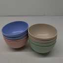 Unbreakable Cereal Bowls - 24 OZ Wheat Straw Fiber Lightweight Bowl Sets 8 - Dishwasher & Microwave Safe - for,Rice,Soup Bowls
