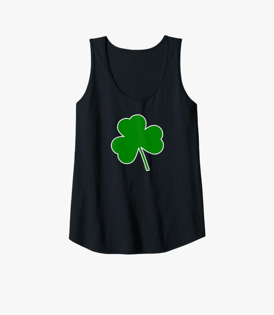 Womens St Patricks Day Shirt for Women | Irish Shamrock Lucky Patty Tank Top XL