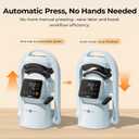 HTVRONT Auto Hat Press Machine - Hat Heat Press Machine with Precise Temp&Timer Control, Hat Heat Press Machine for Caps with 2 Platens, Compatible with DTF Film, Embroidery, Sublimation (Blue)