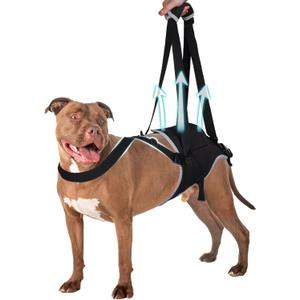 Dog Lift Harness for Large Dogs, Hind Leg Support to Help Rehabilitate, Hip & Back Leg Joint Injury Dog Lift, Reflective Rear Limbs of Elderly Dogs with Weak Hind Legs ACL Brace L 