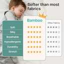 Supersoft Rayon Made from Bamboo Sleep Sack 6-12 Months 0.5 Tog Lightweight Toddler Sleep Sack Baby Wearable Blanket with 2-Way Zipper Summer Unisex Sleeping Bag for Babies (2 Pack) Green & Gray